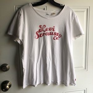 Levi Strauss & Co Distressed Short Sleeve Tee